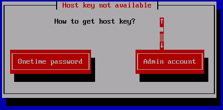 Screenshot: bootimage / boot-cd: Choisissez comment créer le client
